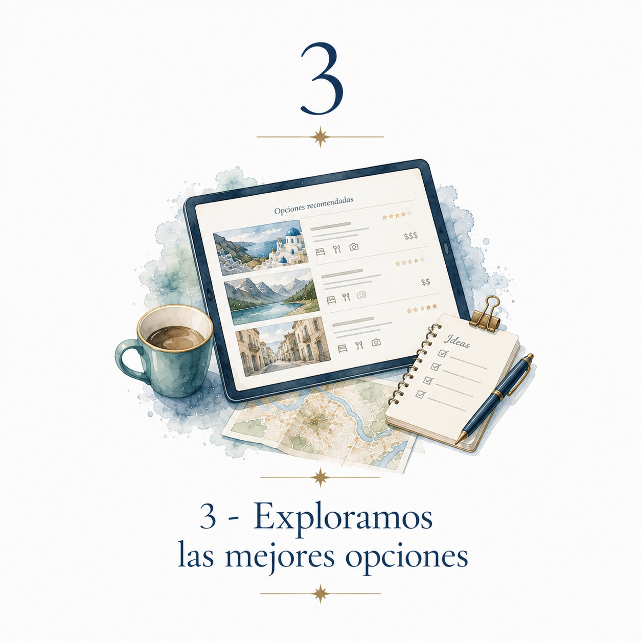 Exploración de opciones de viaje